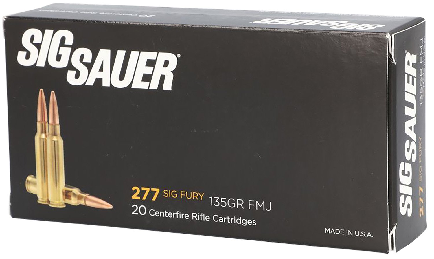 Sig Sauer E277SFB13520 Elite Ball .277 Fury 135gr FMJ 20 Rounds Box - Sig Sauer - 277 Sig Fury