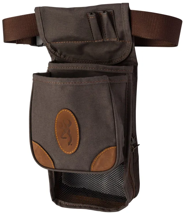 Browning BRN Lona Deluxe Shell Pouch/Belt Flint 121388693 - Browning