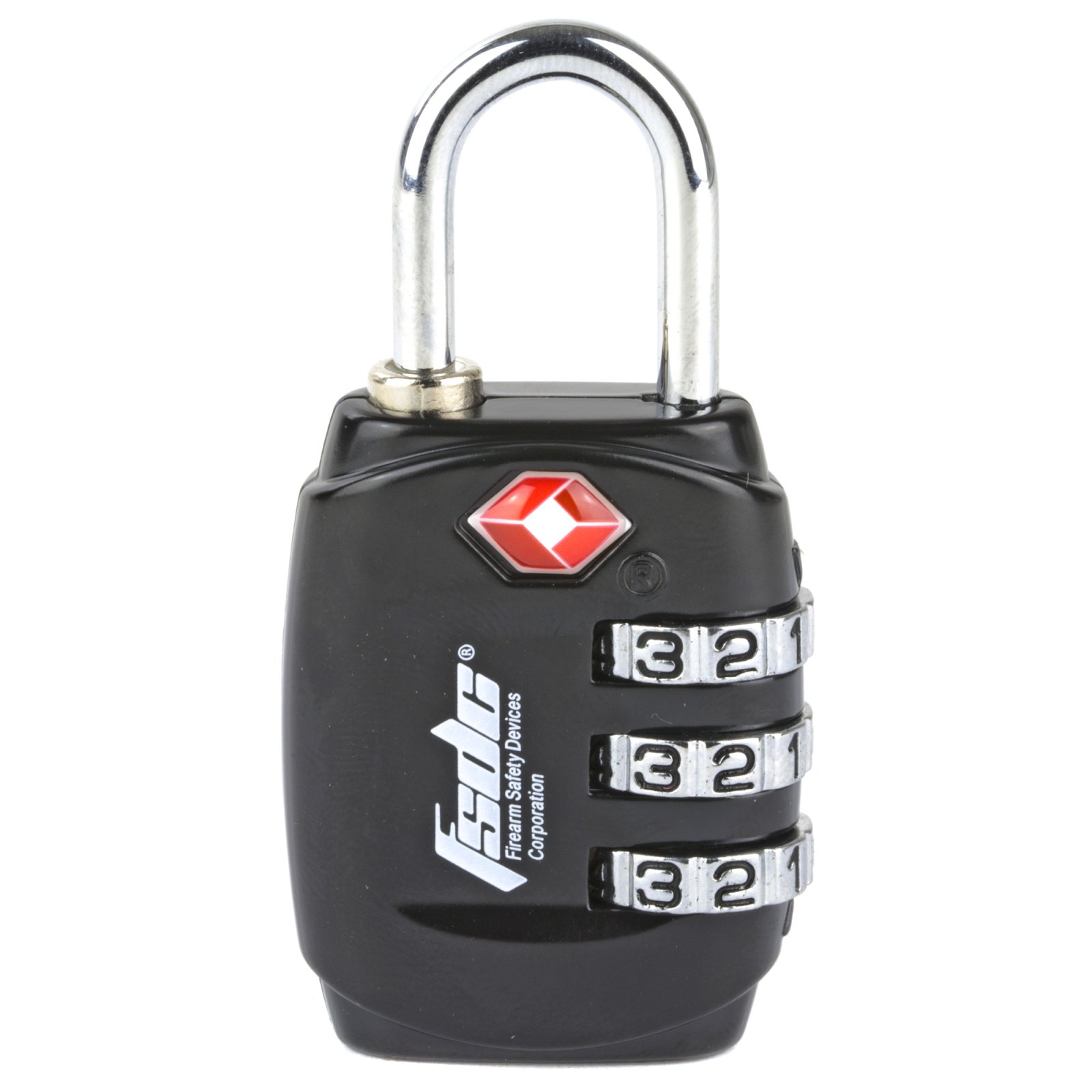 Firearm Safety Devices TSA Lock Black Steel Shackle Keyed - Firearm Safety Devices