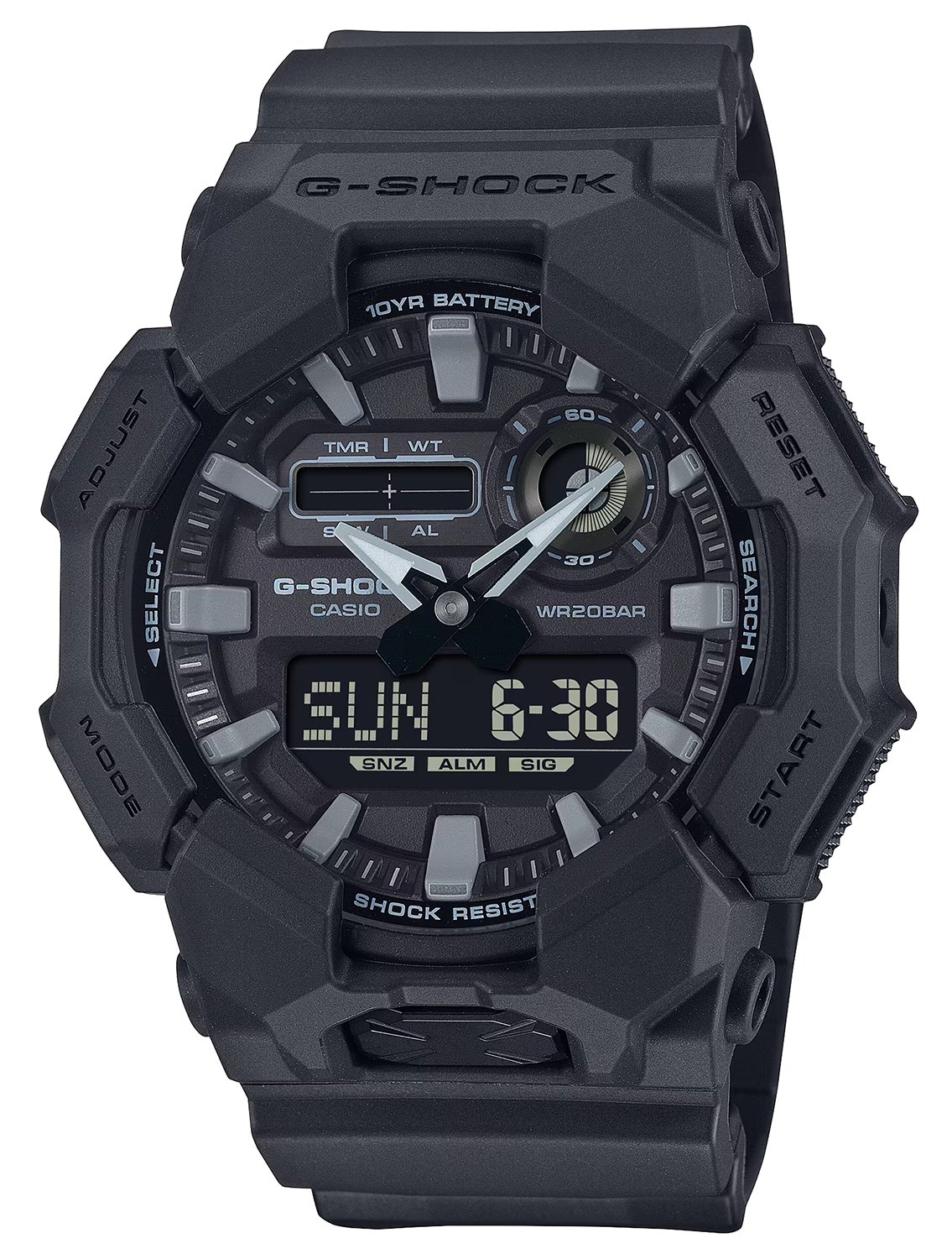 GSHOCK GA0101A1CR Analog Digital Black Tactical Watch - GSHOCK