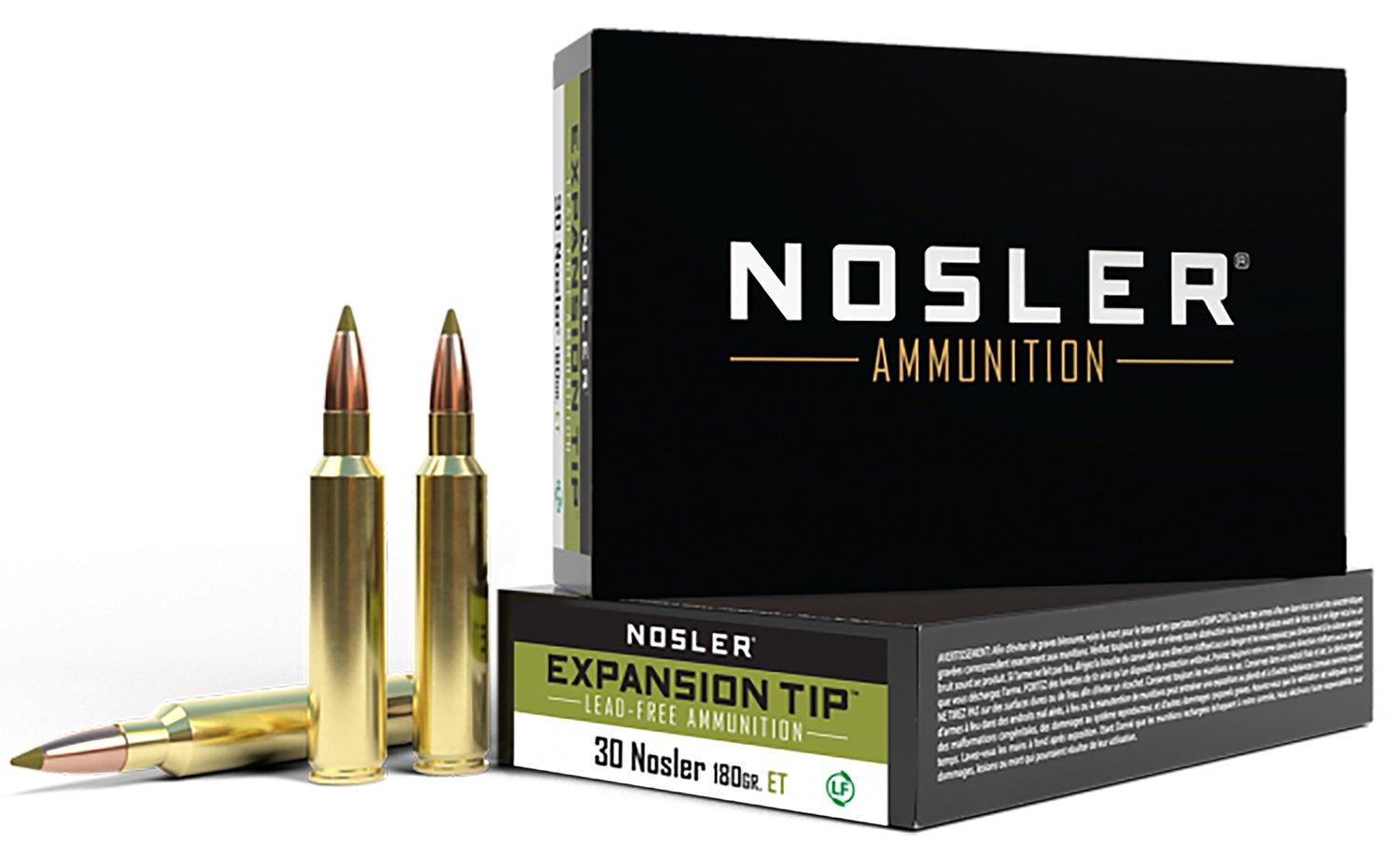 Nosler 40330 E-Tip 30 Nosler 180 Grain Lead-Free Ammo 20 Rounds - Nosler - 30 Nosler