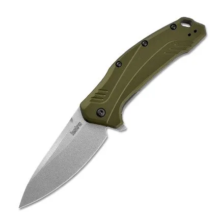 Kershaw 1776OLSW Link 3.25" 20CV Blade Olive Scales - Kershaw
