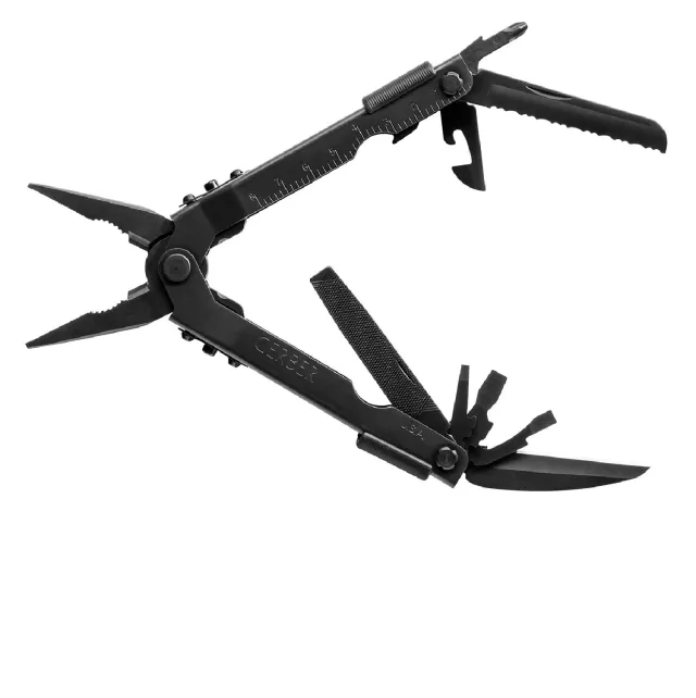 Gerber 07550N Multi-Plier 600, 15 Tools, Black, Nylon Sheath, 9 oz - Gerber