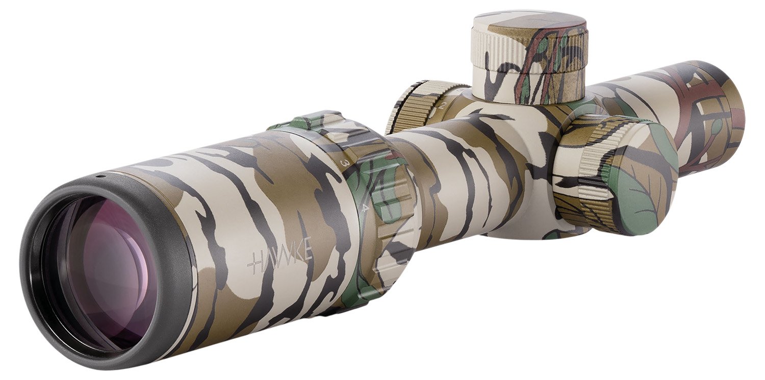 Hawke Optics Vantage IR 1-4x20mm 1" Scope Mossy Oak Camo Turkey DOT 14203 - Hawke Optics - 20MM