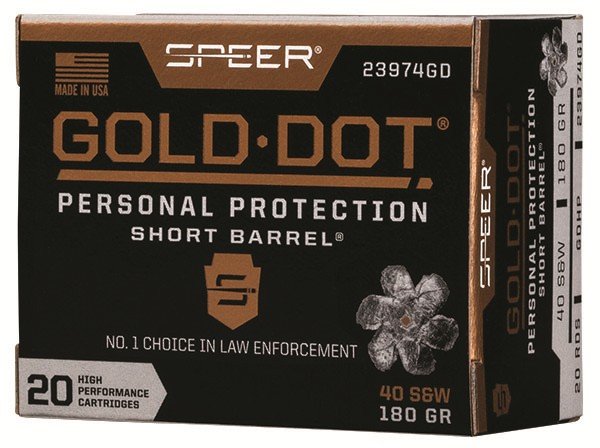 Buy Speer 23974GD Gold Dot 40 S&W 180gr HP Short Barrel Ammo 20 Rounds online