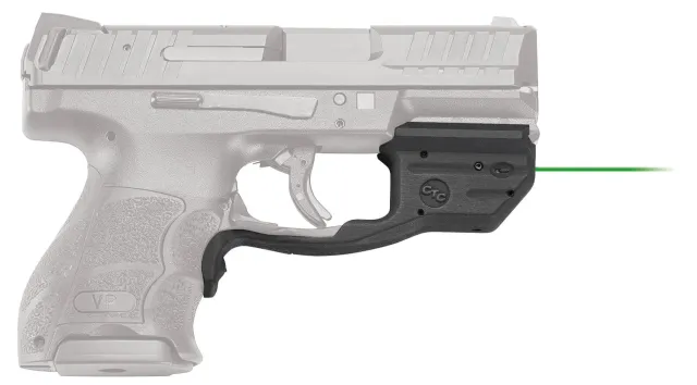 Crimson Trace 0165901 LG-499 Green Laserguard for HK VP9/VP9SK/VP40 Black - Crimson Trace - 0.50" AT 50 FT