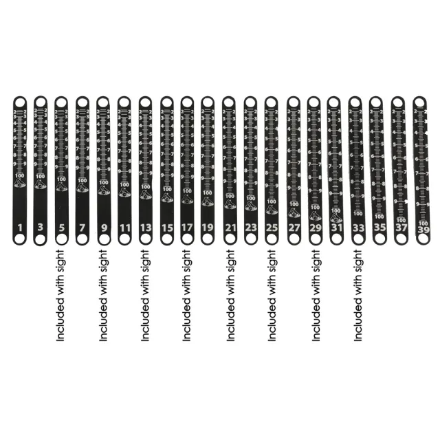 Axcel Achieve XP Metal Sight Tape Scale #31 and #32 - Axcel