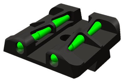 HiViz XDLW11 LITEWAVE Rear Sight for Springfield Armory XD/XD-M - Hi-Viz