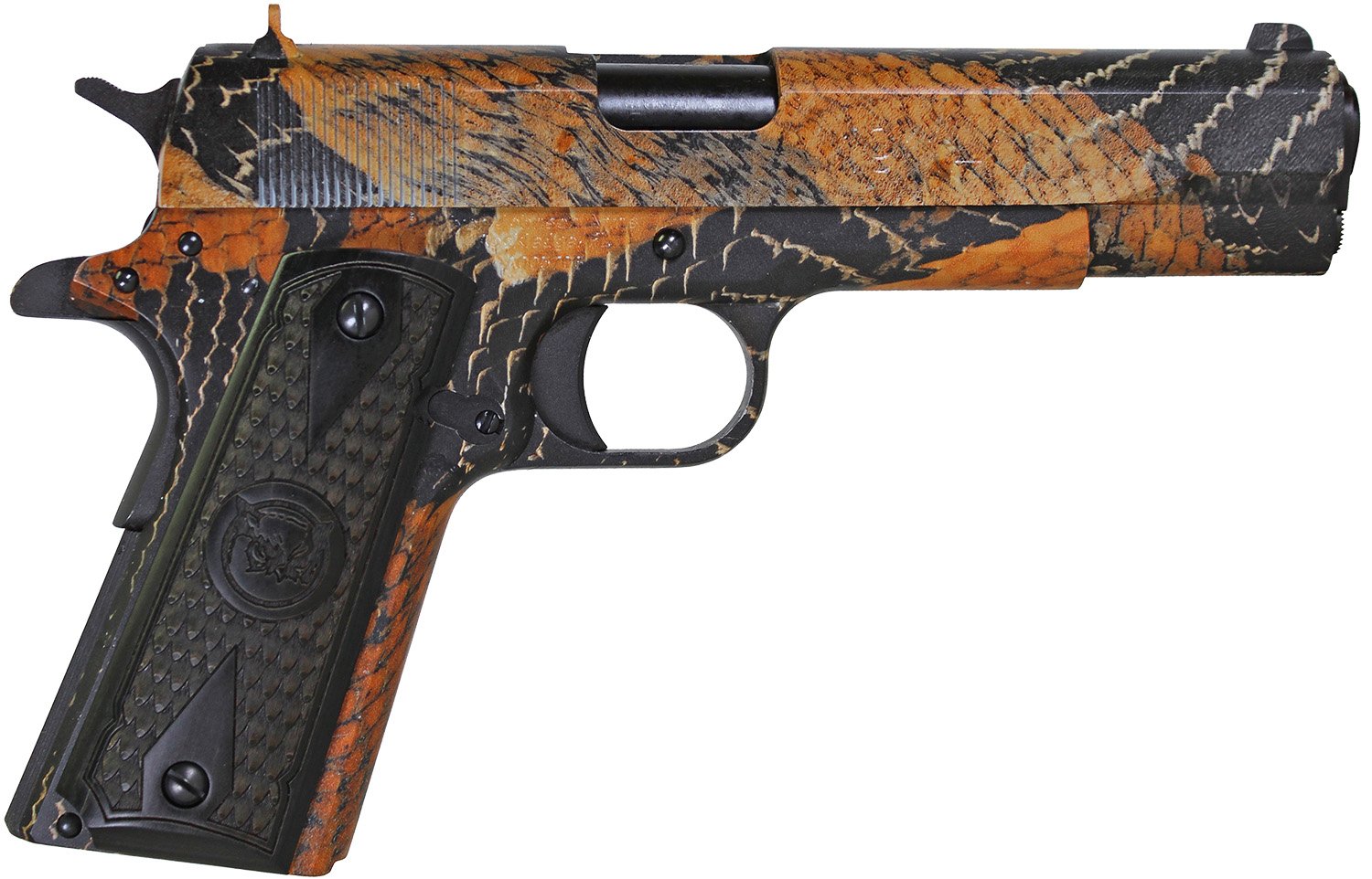 Iver Johnson 1911A1 BOA 45 ACP 5" Barrel Snakeskin Finish 8-Rd Mag - Iver Johnson - .45ACP