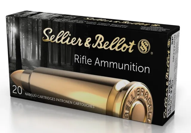 Sellier & Bellot SB22250B 22-250 REM 55GR SP Semi-Jacketed Soft Point 20/25 - Sellier & Bellot - 22-250 Remington