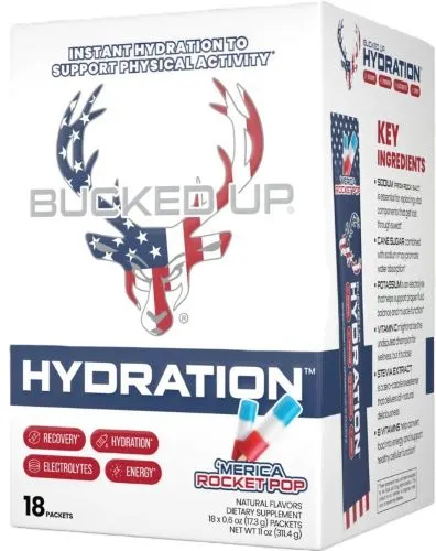 Bucked Up Hydration 2.0 Rocket Pop 18ct Electrolyte Packets - Bucked Up