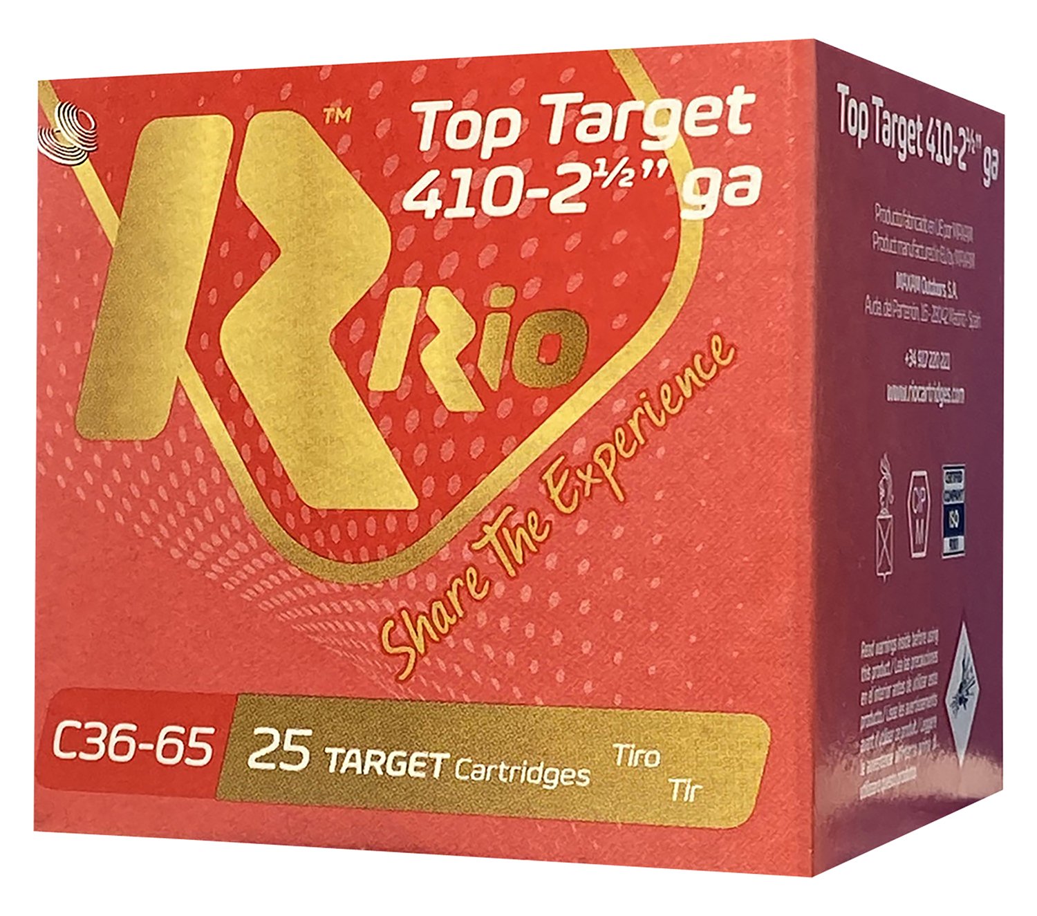 Buy Rio Ammunition RC369 Top Target 410Gauge 2.50In 9Shot 25PerBox online
