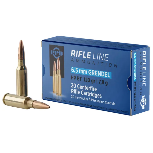 Buy PPU PP6GH Standard Rifle 6.5Grendel 120gr Hollow Point Boat Tail 20 Per... online