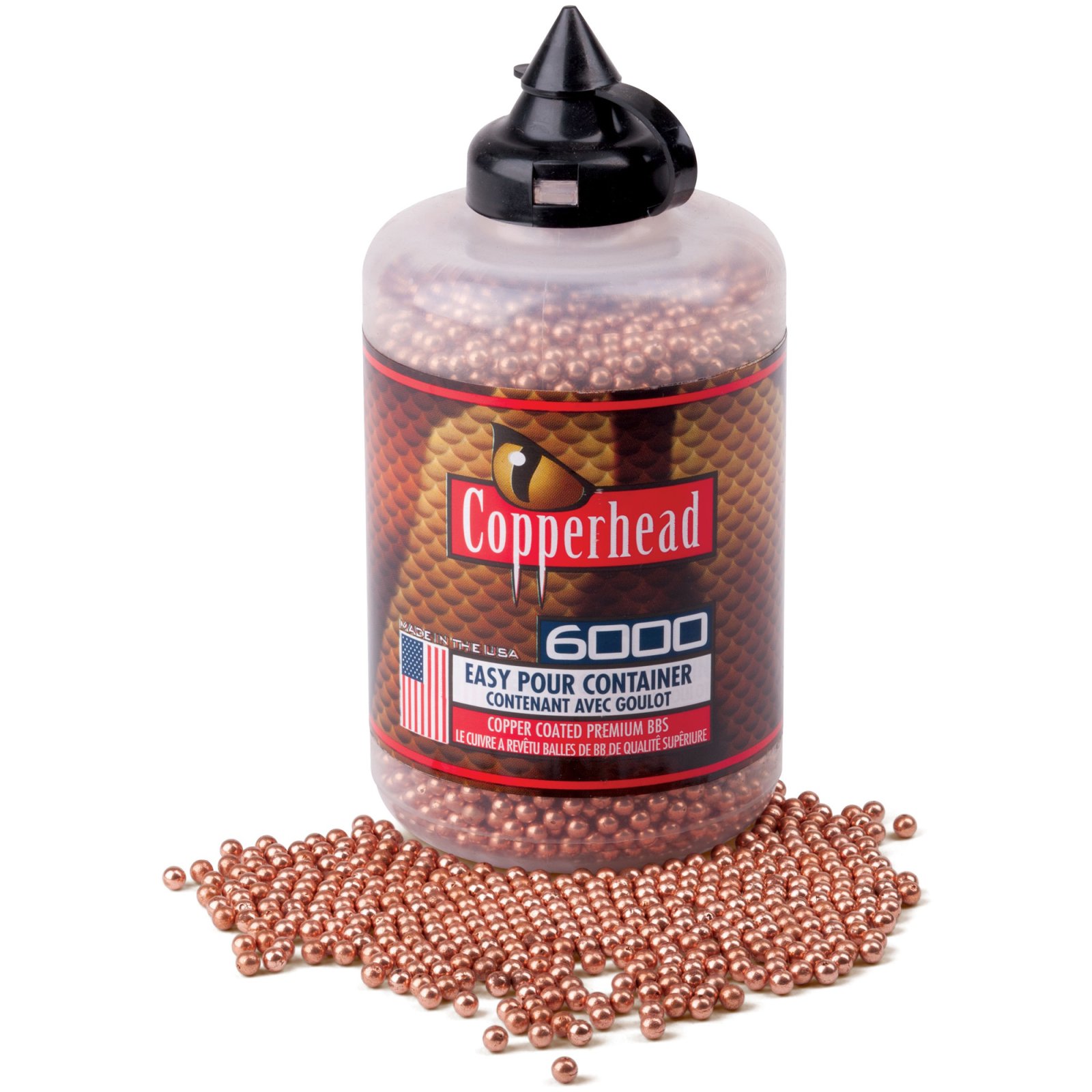 Crosman 0767 Copperhead 767 177 Copper-Coated Steel 6000 Per Bottle - Crosman - 177