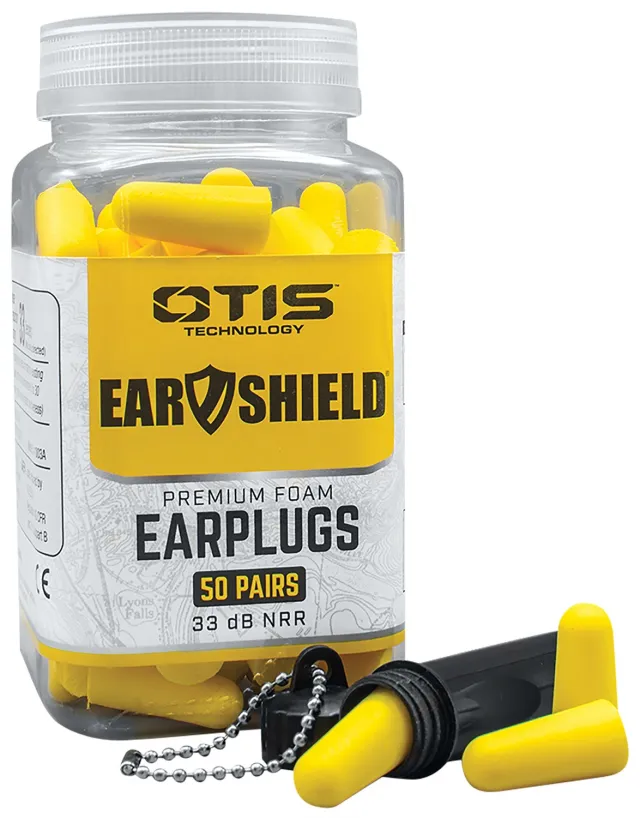 Otis Technology EarShield Foam Ear Plugs 33 dB Yellow 50 Pair - Otis Technology