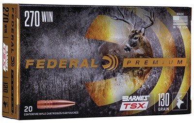 Buy Federal Premium Ammunition P270L 270 Win 130gr Barnes TSX 20 Rounds online