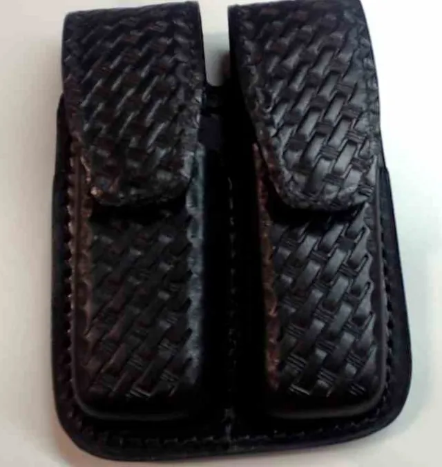Boston Leather Double Mag Holder For 9mm/40Cal 5601HS-3