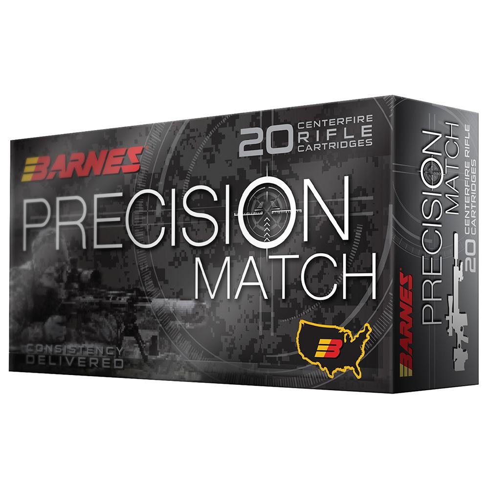 Barnes 30814 Precision Match 6mm Creedmoor 112gr OTM BT 2700fps 20ct - Barnes Bullets - 6MM Creedmoor