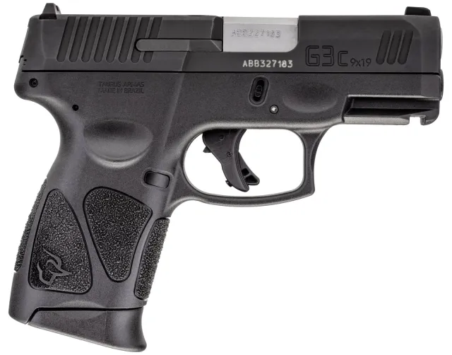 Taurus G3C 9mm Compact Pistol: Night Sights, Black, 12-Round Capacity, 3.2-Inch Barrel, Single Action - Taurus - 9MM for sale at Gun Club HQ