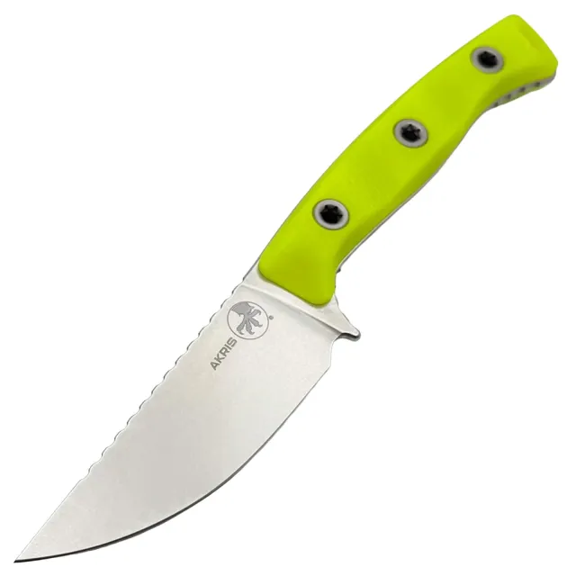 Microtech Akris 95-10HV-1 3.7 In Single Edge Stonewash G-10 Handle - MICROTECH