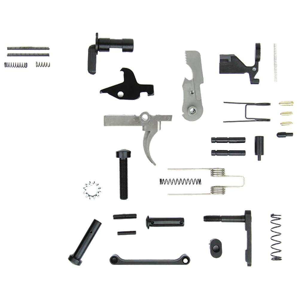 TacFire LPKUSA-NG AR-15 Lower Parts Kit, Stainless Steel, No Grip, USA Made - TacFire