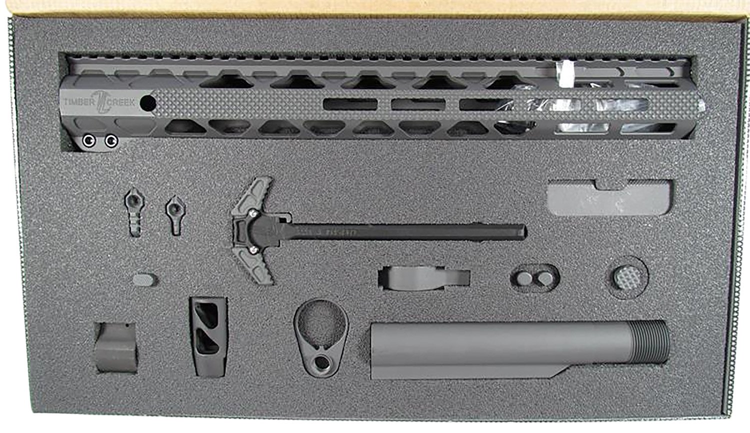 Timber Creek TCGKS Greyman AR-15 Build Kit Type III Hard Coat Black - Timber Creek