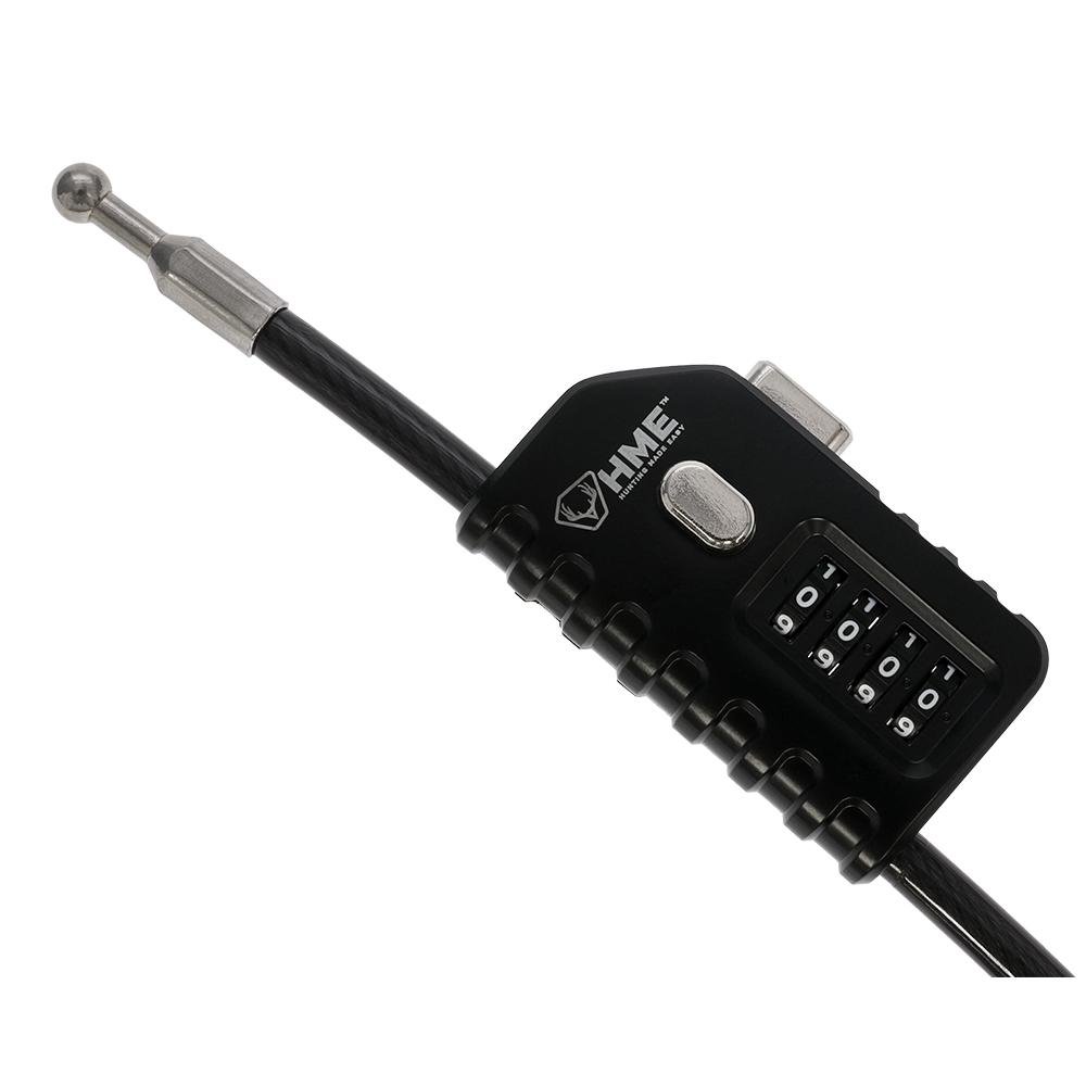 HME HME-TCCL Combination Cable Lock, Durable Security Lock - GSM Outdoors