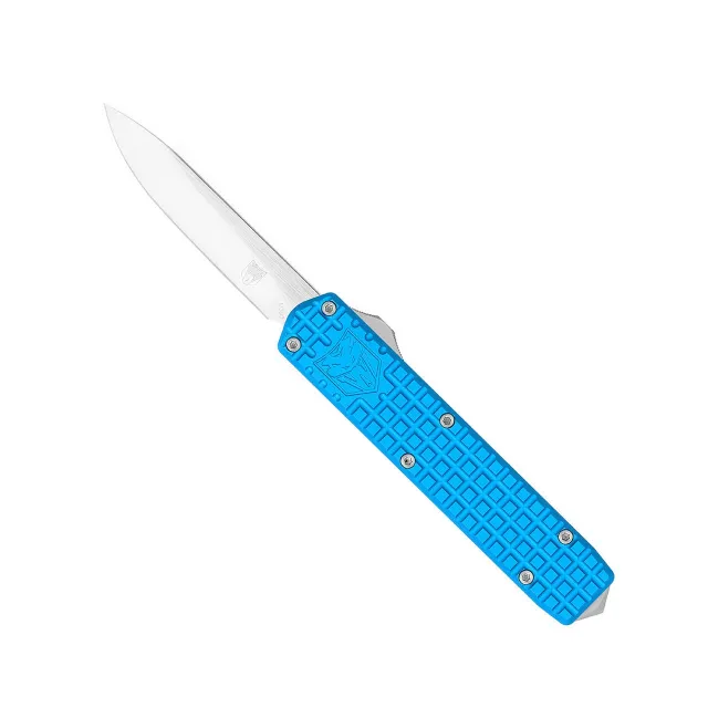 CobraTec Small Warrior M390 Blue Non Serrated Knife - COBRATEC_KNIVES