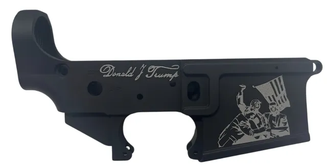 Menke Industry MR-15-Trump Billet AR-15 Lower Receiver Multi-Cal Black - MENKE_INDUSTRY - Multi for sale at Dahlonega Armory
