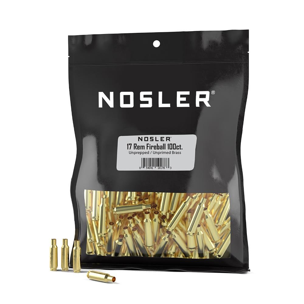 Nosler 10178 .17 Remington Fireball Unprimed Brass 100 Count - Nosler - 17 Rem Fireball