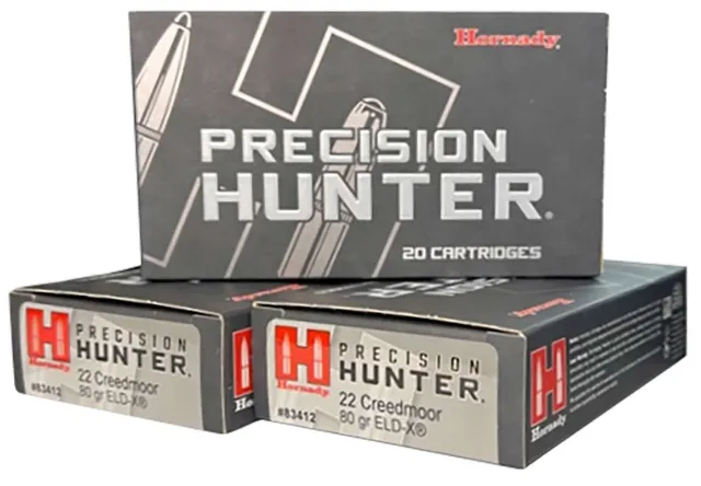 Buy Hornady 83412 Precision Hunter 22 Creedmoor 80gr ELD-X 20 Rounds online
