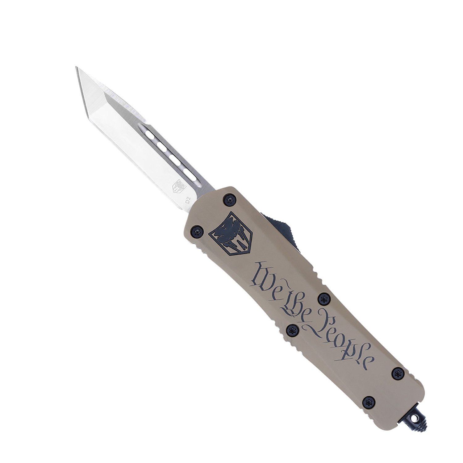 CobraTec MWTPFS3TNS FS-3 OTF Knife 3" D2 Tanto Blade Tan Handle - CobraTec Knives