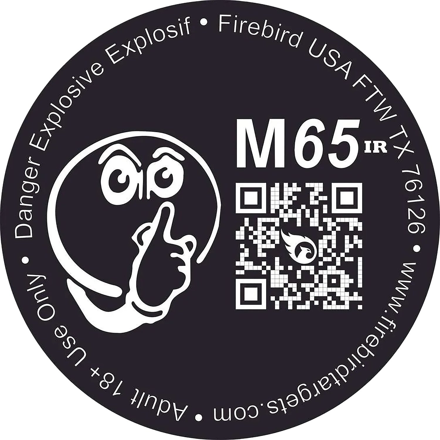 Buy Firebird USA M65IR M65IR Moving Trajectory/Static Impact Enhancement Flash/Smoke/Sound Universal Firearm 65mm 10 Targets online