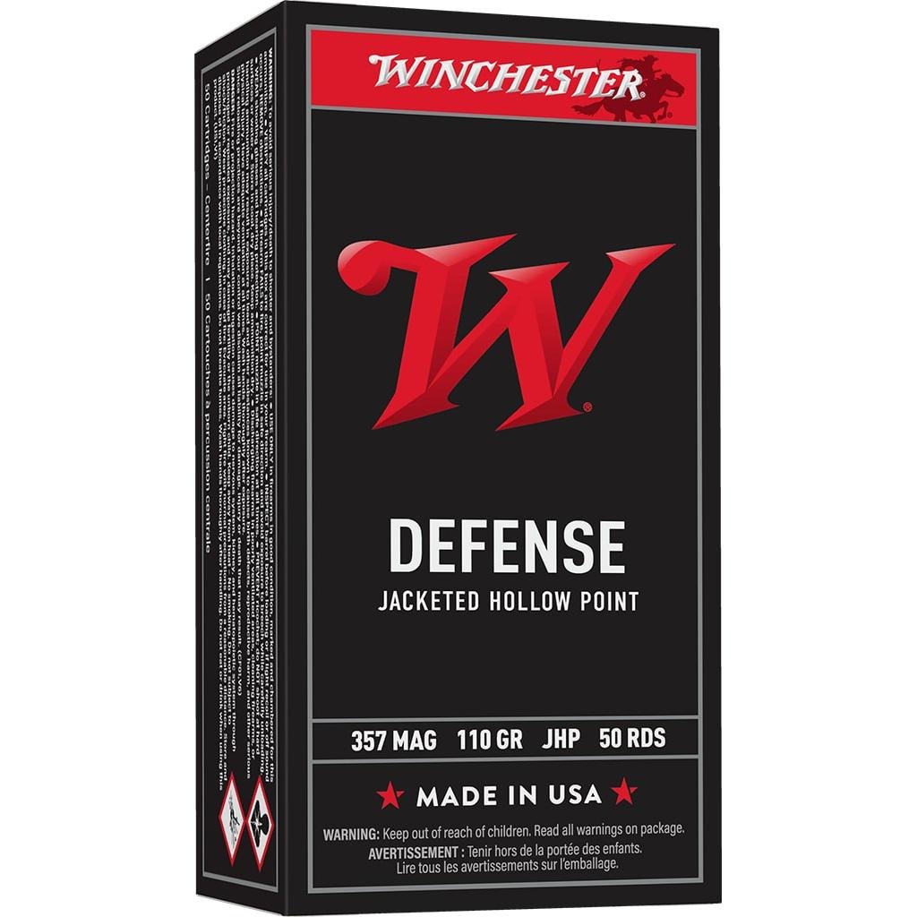 Winchester Ammo Q4204 USA 357Mag 110gr Jacketed Hollow Point 50 Per... - Winchester - 357 Mag