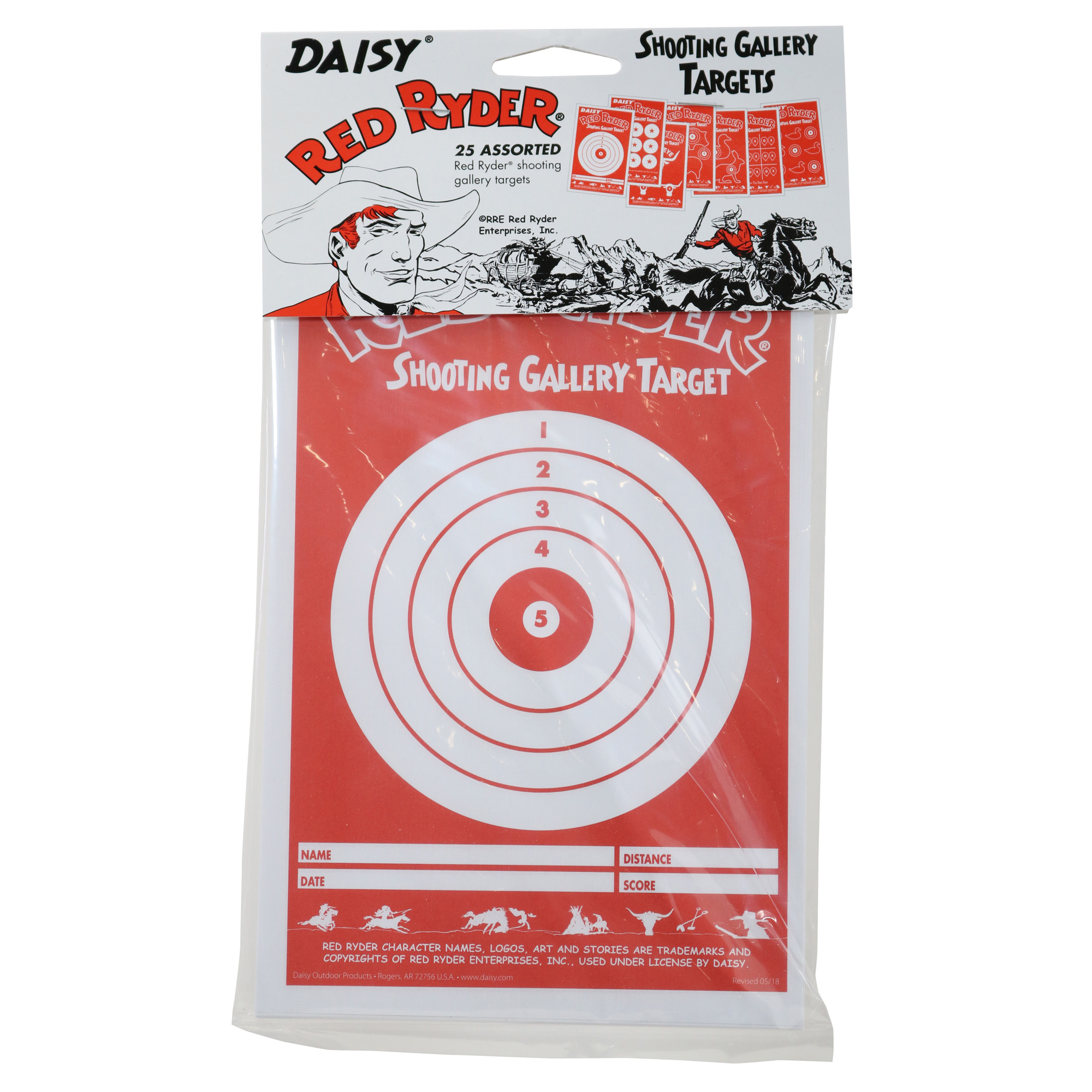 Daisy Red Ryder Gallery Targets Paper Target 25 Count - Daisy
