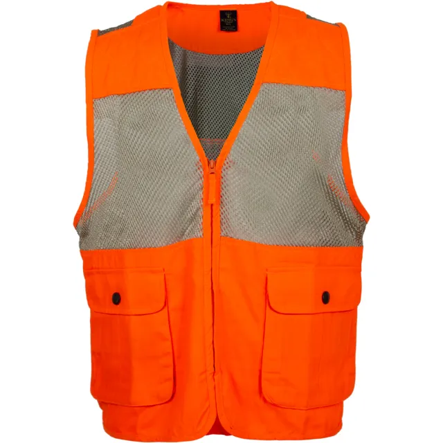Kings Camo Upland Vest Blaze/Khaki M/L Breathable Mesh Pockets - Kings Camo