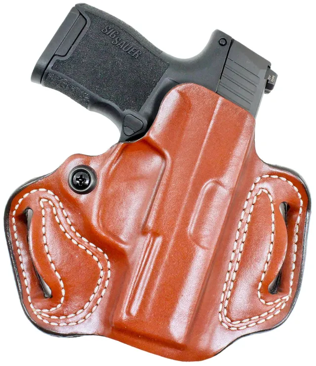 DeSantis 086TA9YZ0 Mini Slide OWB Holster Tan for Sig P365 w/Red Dot - DeSantis for sale at Iron and Lace