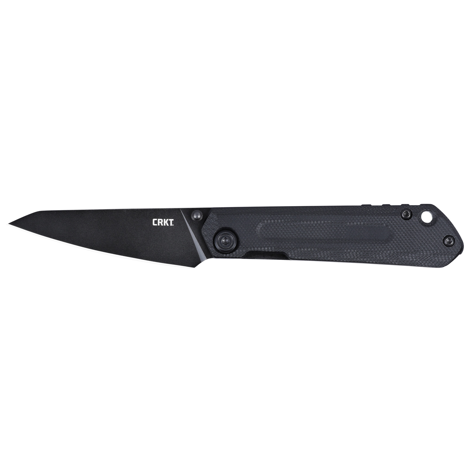 CRKT 2670 Straight Knife 2.6" Plain Edge Black G10 D2 Handle - Columbia River Knife & Tool