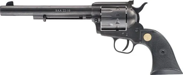 Chiappa CF340182 SAA 1873 Revolver 17 HMR 10-Shot 7.5" Blued Steel Barrel