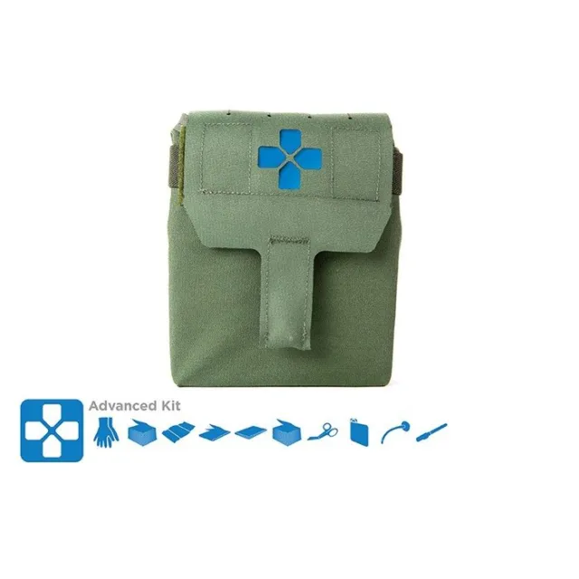 Blue Force Gear Trauma Kit Advanced OD Green MOLLE-Compatible Medical - Blue Force Gear