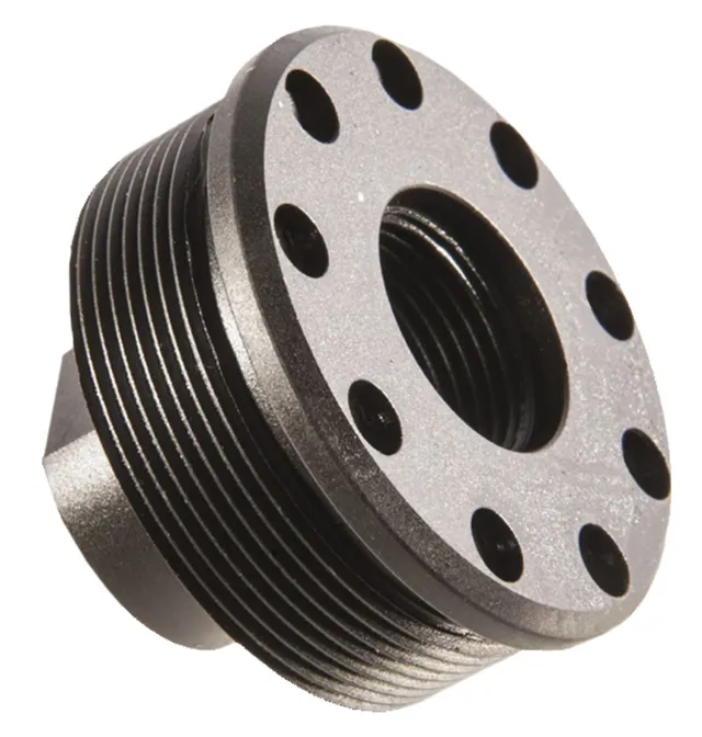 Silencer Co Alpha Direct Thread Mount, Black, 1/2x28, Solid Steel Construction