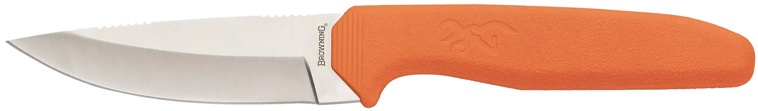 Browning 3220554 Sharp Ridge Skinner 3.5 In 8Cr13MoV SS Blade Orange Handle - Browning
