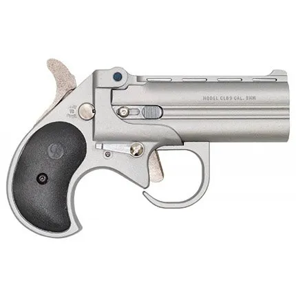 Bearman LBG9SB Derringer 9mm Satin Black Grips 3.5" Barrel 2 Rounds
