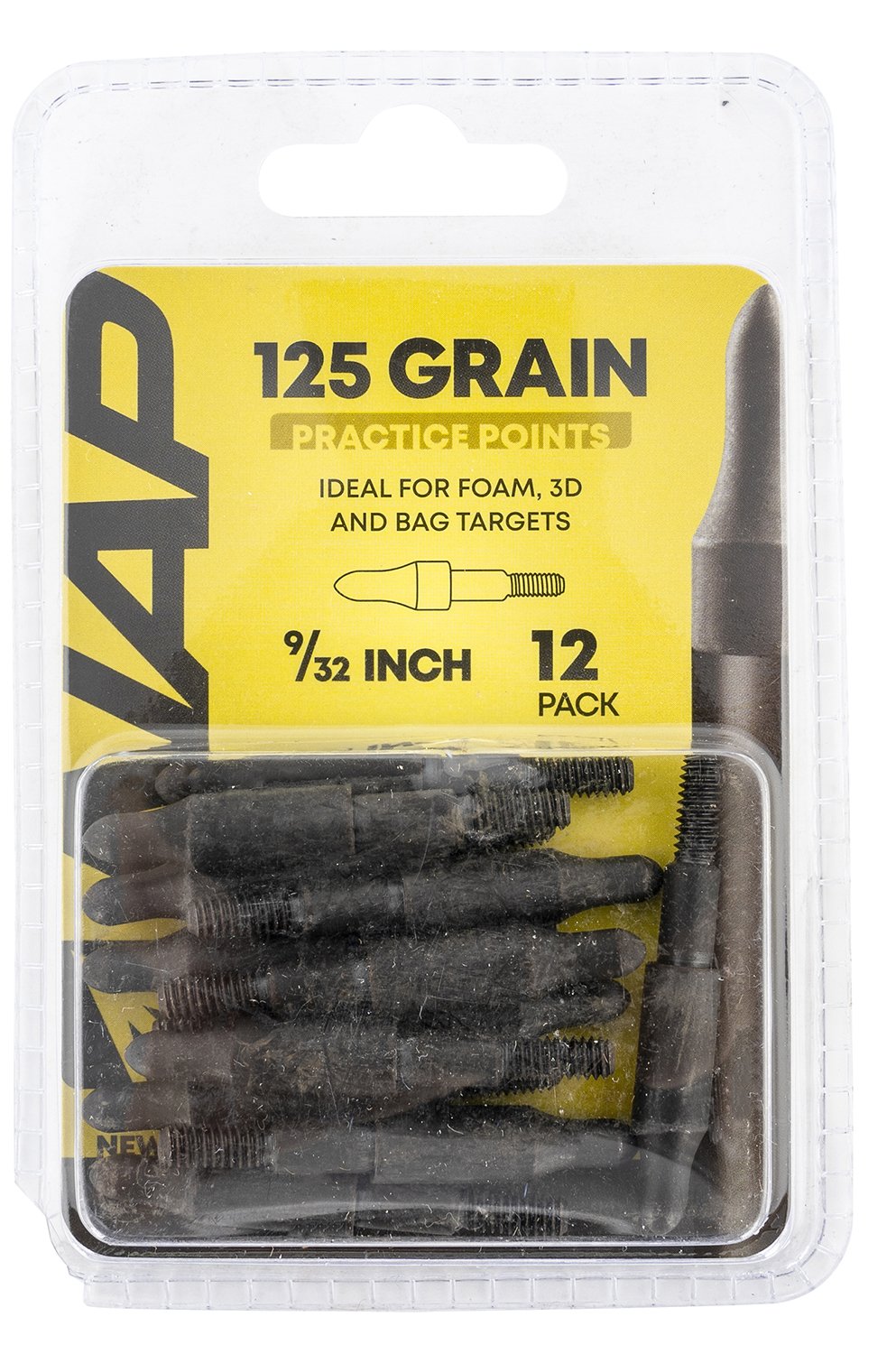 Buy NAP NAP60P3DP932X 3D Practice Points Field Tips Fixed 125 GR Black/ 12 Pack online