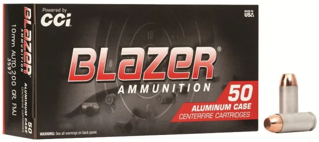 CCI 3597 Blazer Handgun 10mm Auto 200 gr Total Metal Jacket (TMJ) 50 Rounds - CCI - 10mm Auto for sale at Smoke Wagon Firearms