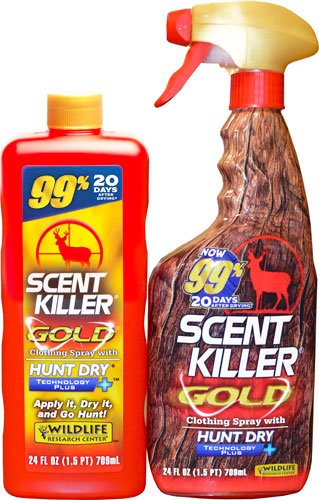 Wildlife Research 1259 Scent Killer Gold Spray Combo 3-Pack 2x24oz - Wildlife Research Center