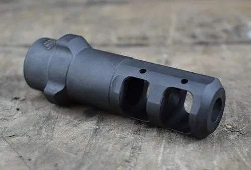 Gemtech 12143 Quickmount Muzzle Brake 5/8x24 338 Lapua Arrow QM - GEMTECH - 338 LAPUA