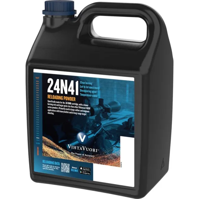 Vihtavuori T10941 24N41 Rifle Powder 8lbs - Slow Burning, Large Grain
