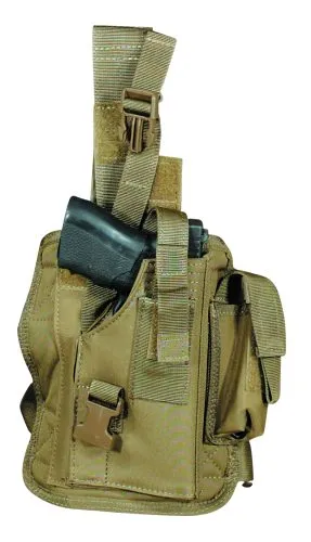 Voodoo Tactical Drop Leg Holster Adjustable MOLLE Platform Black - Voodoo Tactical