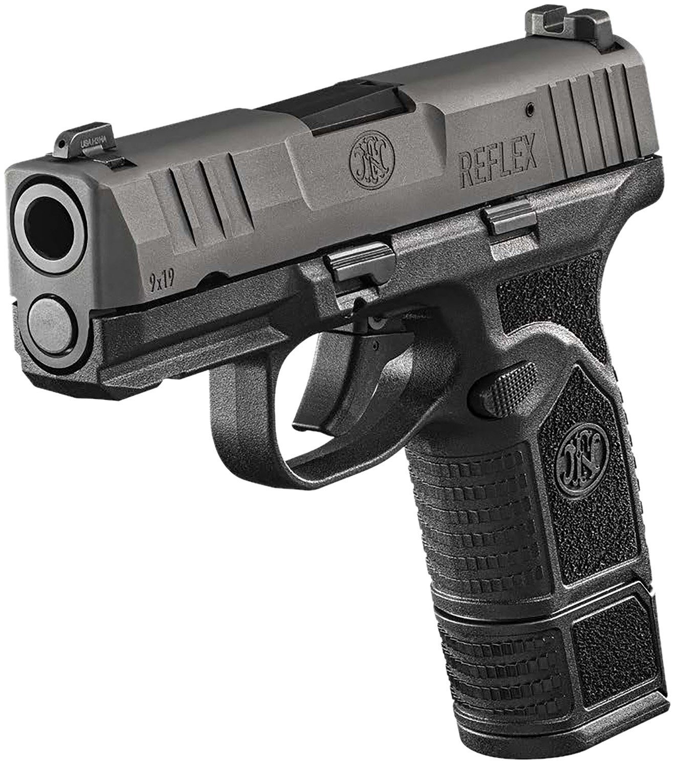 FN America 66-101416 Reflex 9x19 Pistol 11+1/15+1 Tritium Dot Sights - FN America - 9mm
